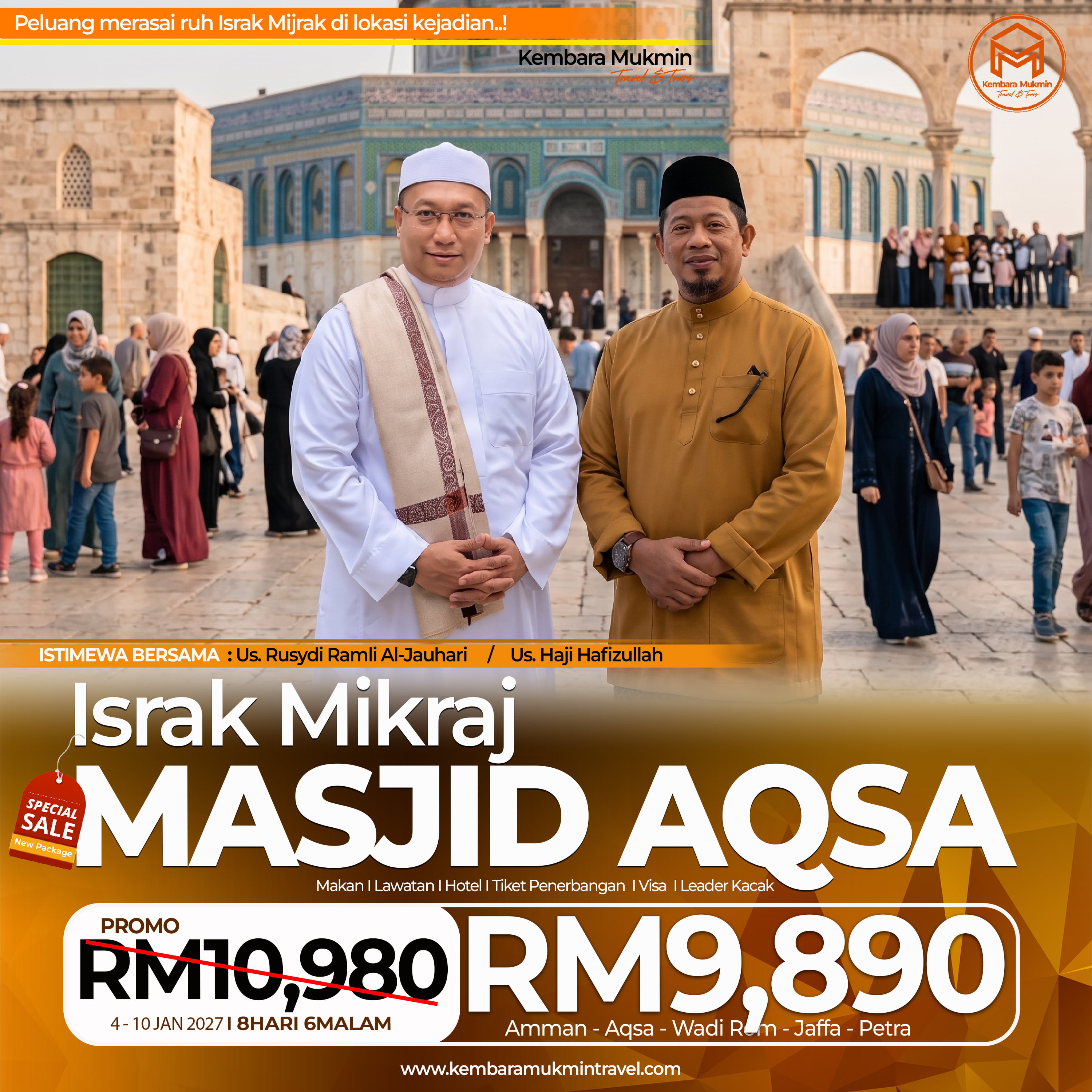 Israk Mikraj Masjid Aqsa 2027